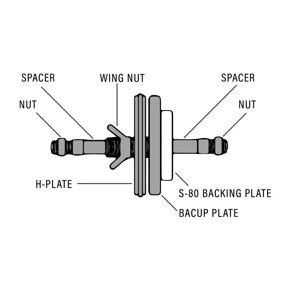 Amermac Series 80 Backing Plate S080 BP - Heavy Duty Sanding Disc Adapter for Woodworking & Metal Polishing - Perfect for DIY Projects & Professional Workshops