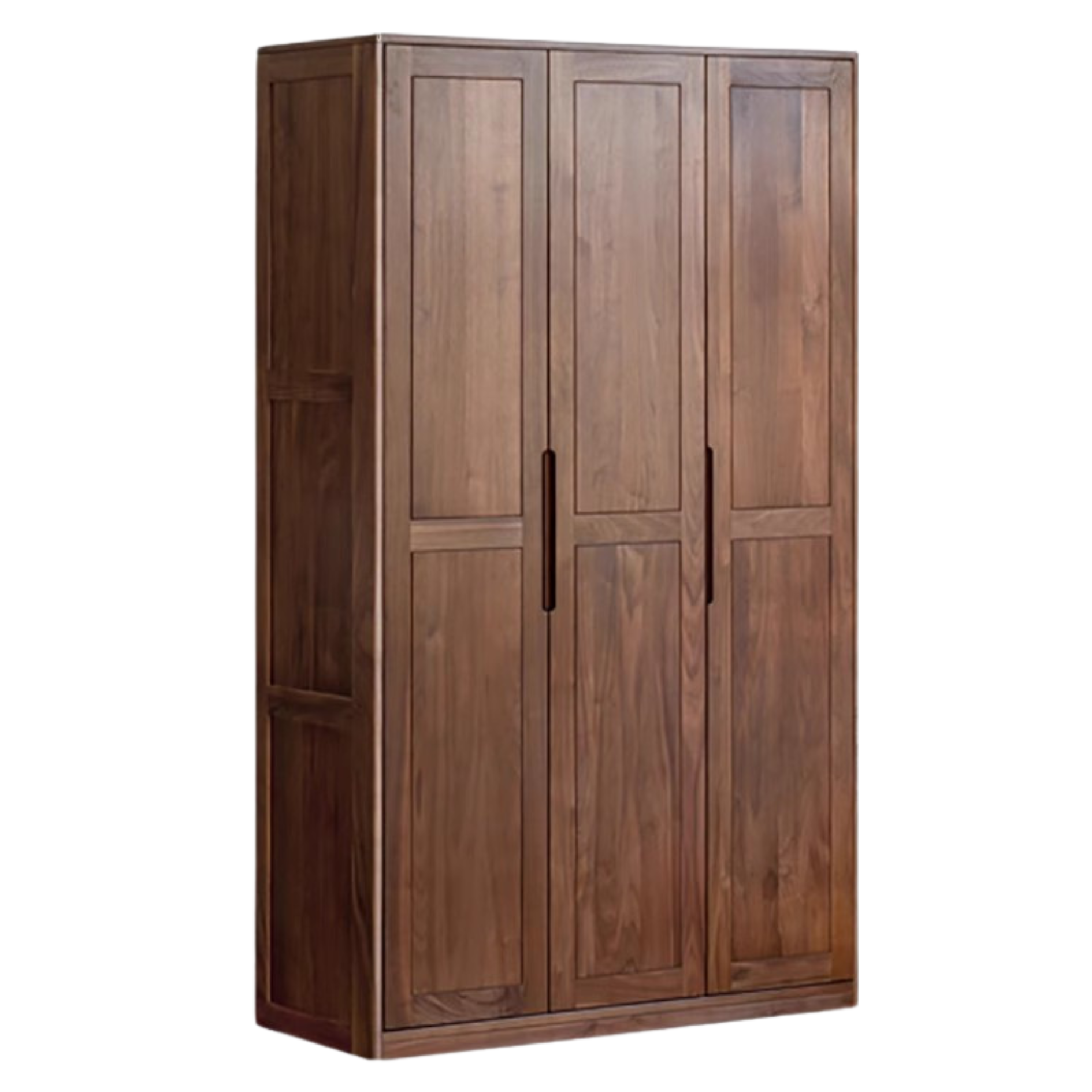 46.4x19.6x78.7 inch / 118x50x200cm / Rich Dark Walnut color / three-door wardrobe