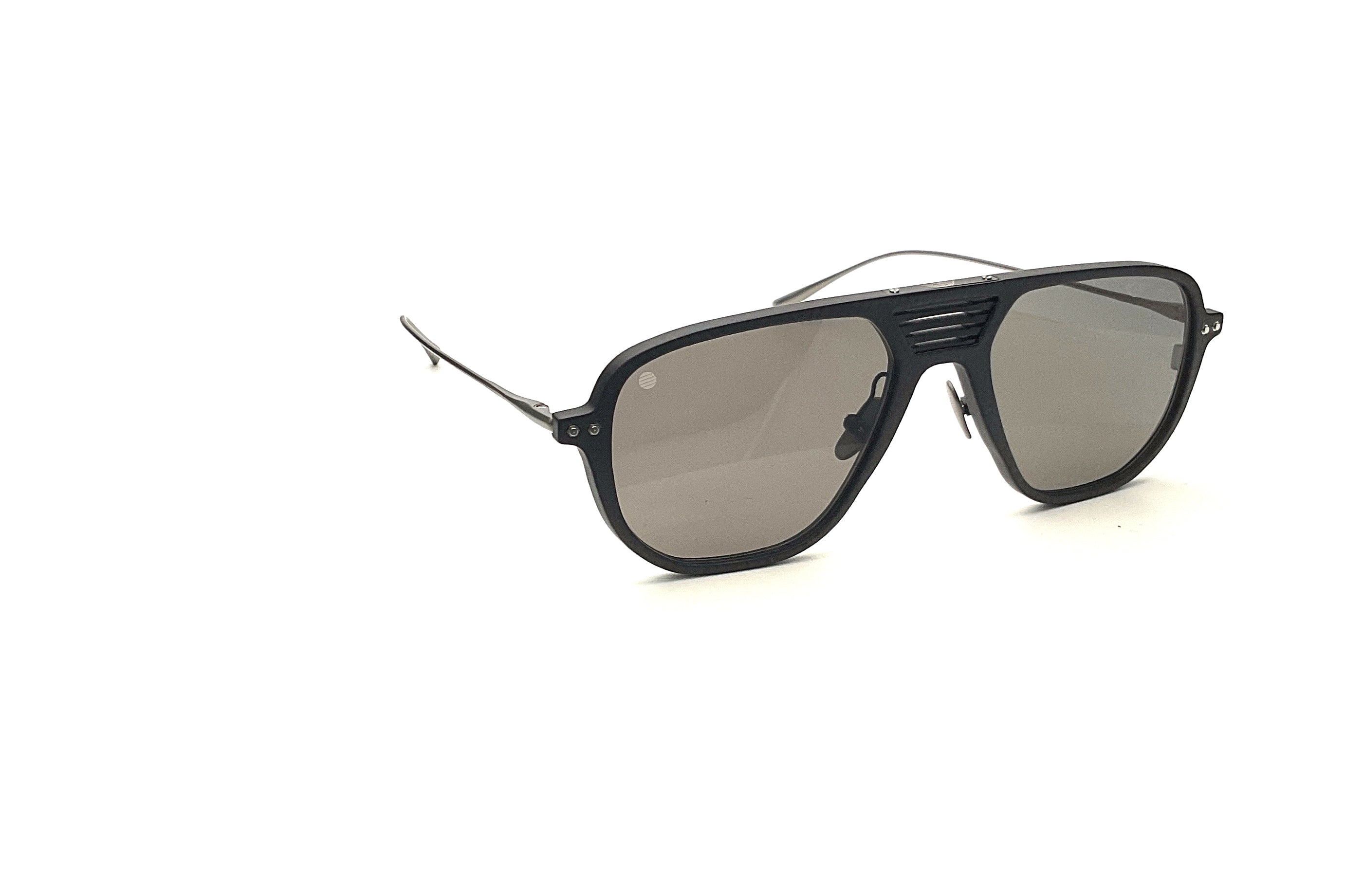BRETT Eyewear Dennis Sunglasses - Black/Silver Frame for Men & Women - UV Protection, Polarized Lenses for Driving, Outdoor Sports & Fashion