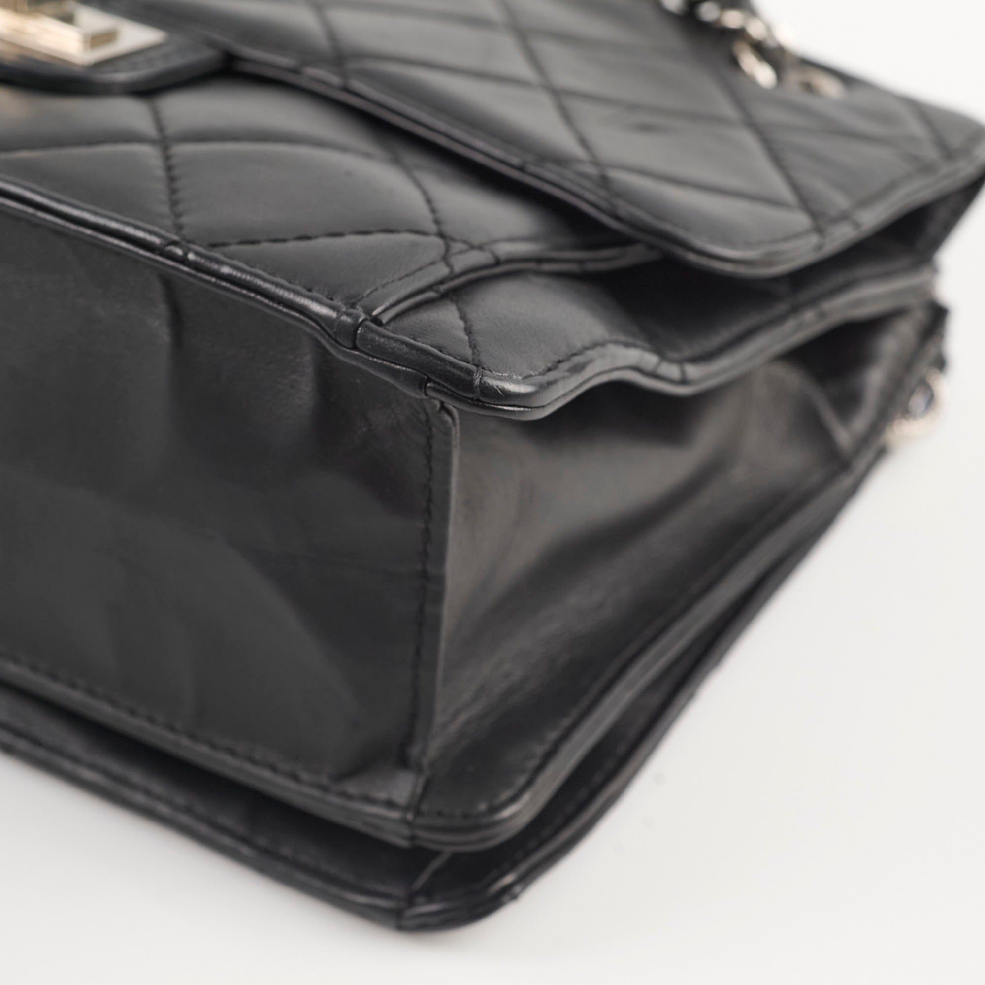 Authentic Chanel Paris Bombay Reissue Shoulder Bag in Black | Luxury Leather Crossbody Purse for Women | Perfect for Evening Events, Date Nights & Special Occasions