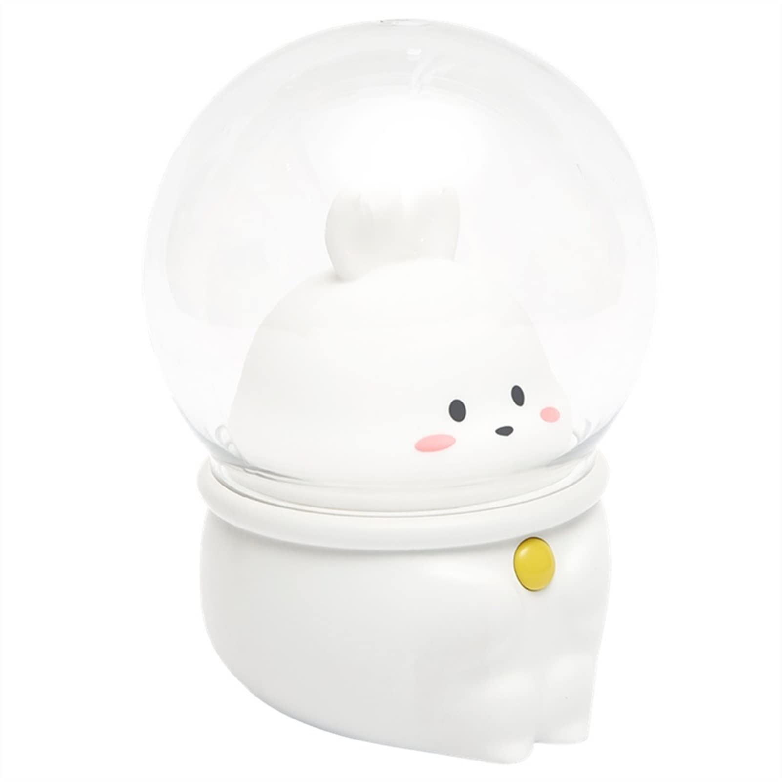 Space Capsule LED Night Light - Cute Cat Rabbit Lamp for Kids, Baby Nursery & Bedroom Decor - Soft Warm Light, Desk & Bedside Table Lamp - Perfect for Bedtime, Reading & Gift Giving (Space Rabbit)