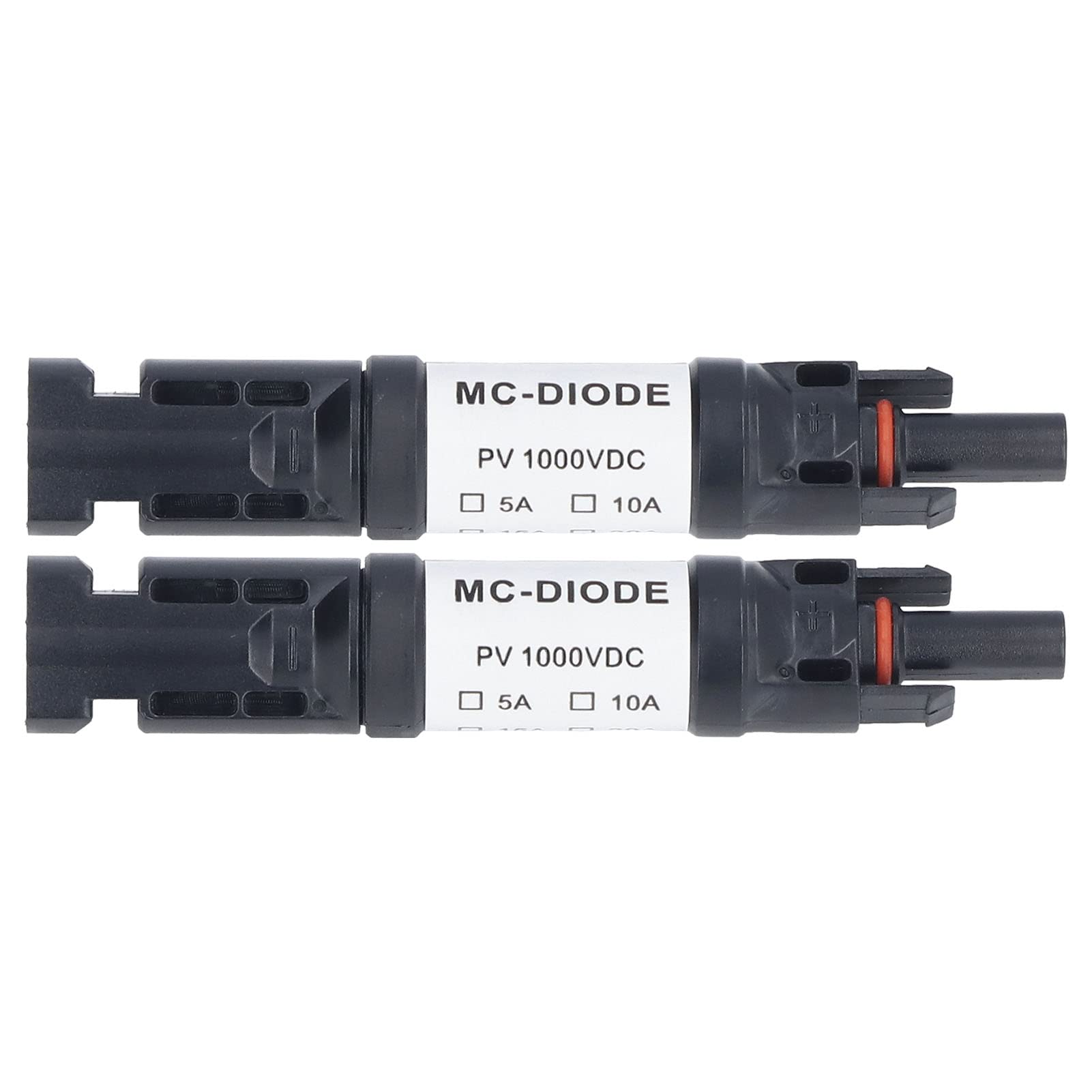 High Voltage 1000V IP68 Waterproof Solar PV Fuse Holder - 20A Inline Fuse Connector for Solar Panel Systems | Weatherproof Electrical Protection for Off-Grid & RV Solar Installations