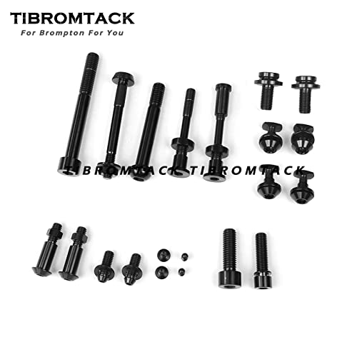 TIBROMTACK Titanium Bolts Kit for Brompton Folding Bike 2018+ Models - Ultra Lightweight 124.8g Rust-Proof Screw Set - Perfect for Bike Upgrades, Maintenance & Weight Reduction