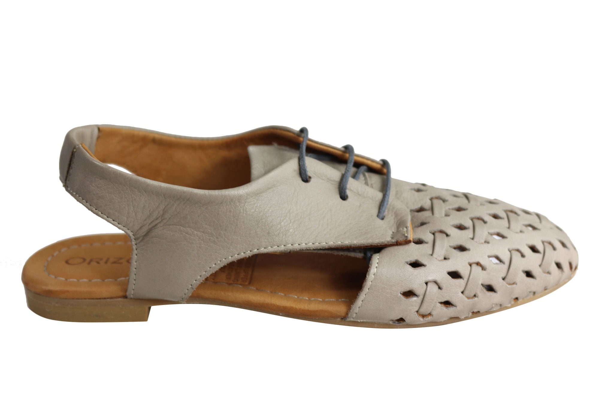 Orizonte Basco Women's European Soft Leather Slingback Flat Shoes - Comfortable & Stylish for Work, Travel & Casual Outings