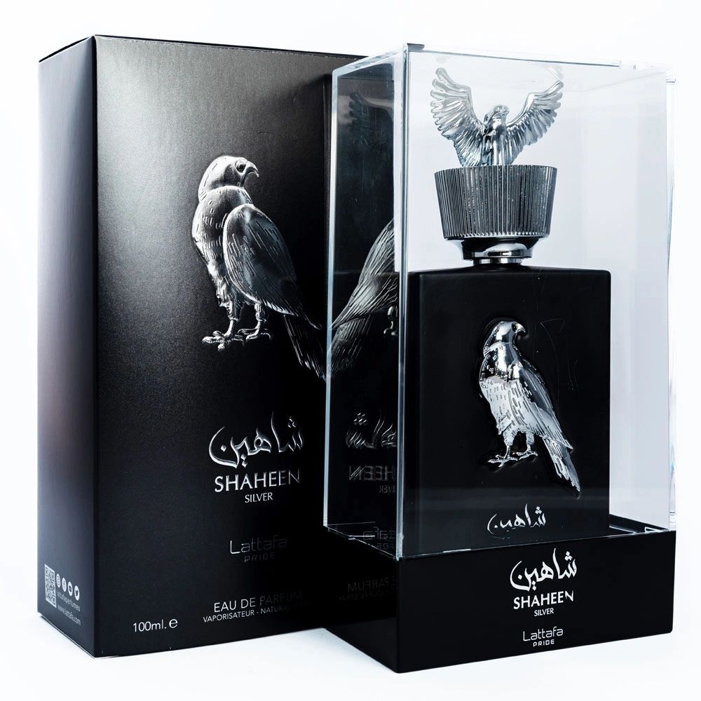 Lattafa Pride Shaheen Silver EDP Perfume for Women & Men - 3.4 oz / 100 ml Long Lasting Oriental Fragrance - Perfect for Date Night, Special Occasions & Daily Wear