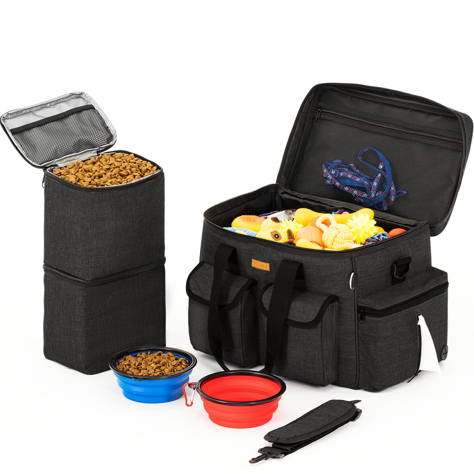 Airline Approved Dog Travel Bag with Bowls & Pockets - Perfect for Pet Trips & Outdoor Adventures