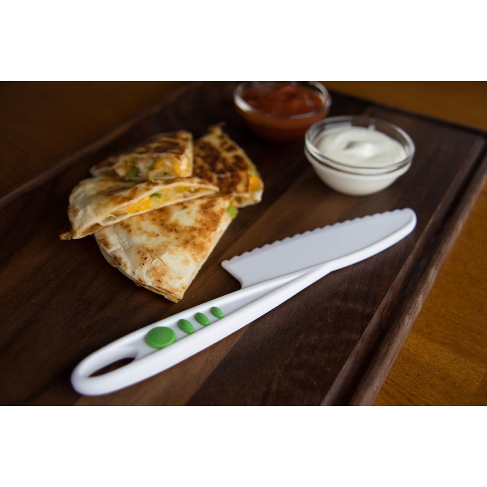 Curious Chef 3-Piece Nylon Knife Set - BPA-Free, Dishwasher Safe Kids Kitchen Tools - Child-Safe Nylon Knives for Nonstick Pans - Perfect for Cooking, Baking & Learning Kitchen Skills