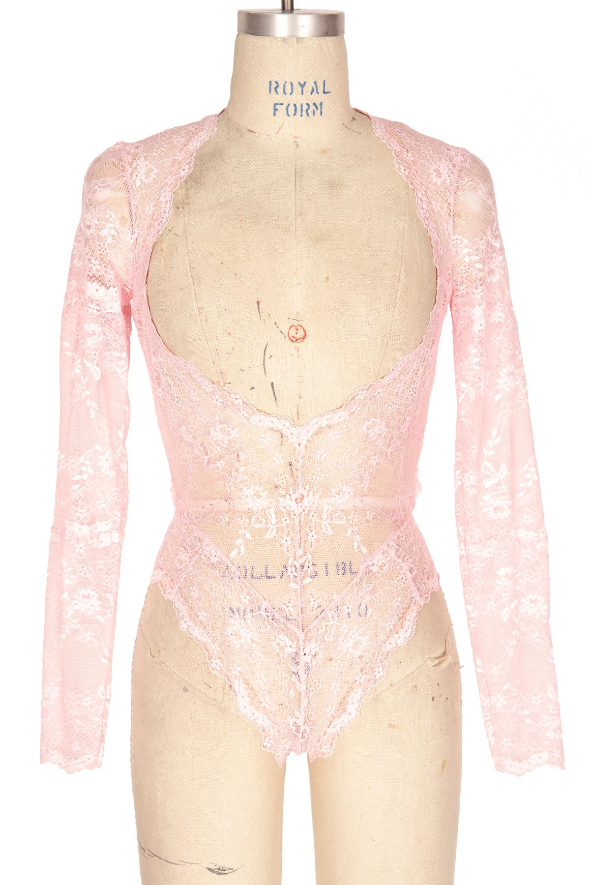 Grace Long Sleeve Cupless Teddy Lingerie - Sexy Lace Bodysuit for Women, Romantic Lingerie Set for Valentine's Day, Anniversary & Honeymoon
