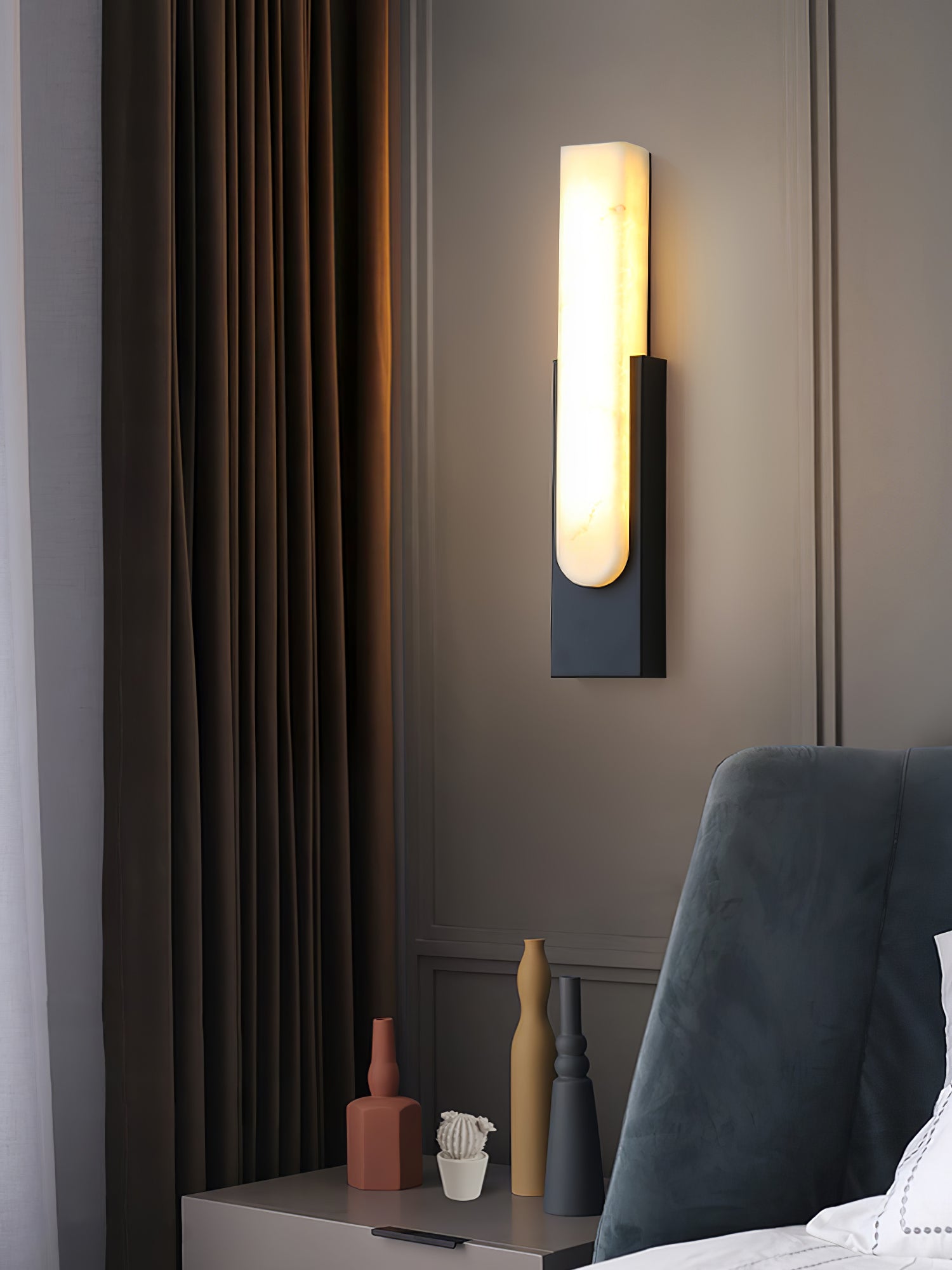 Agatha Wall Lamp - Modern LED Sconce Light Fixture for Bedroom, Living Room & Hallway - Energy Efficient Indoor Lighting