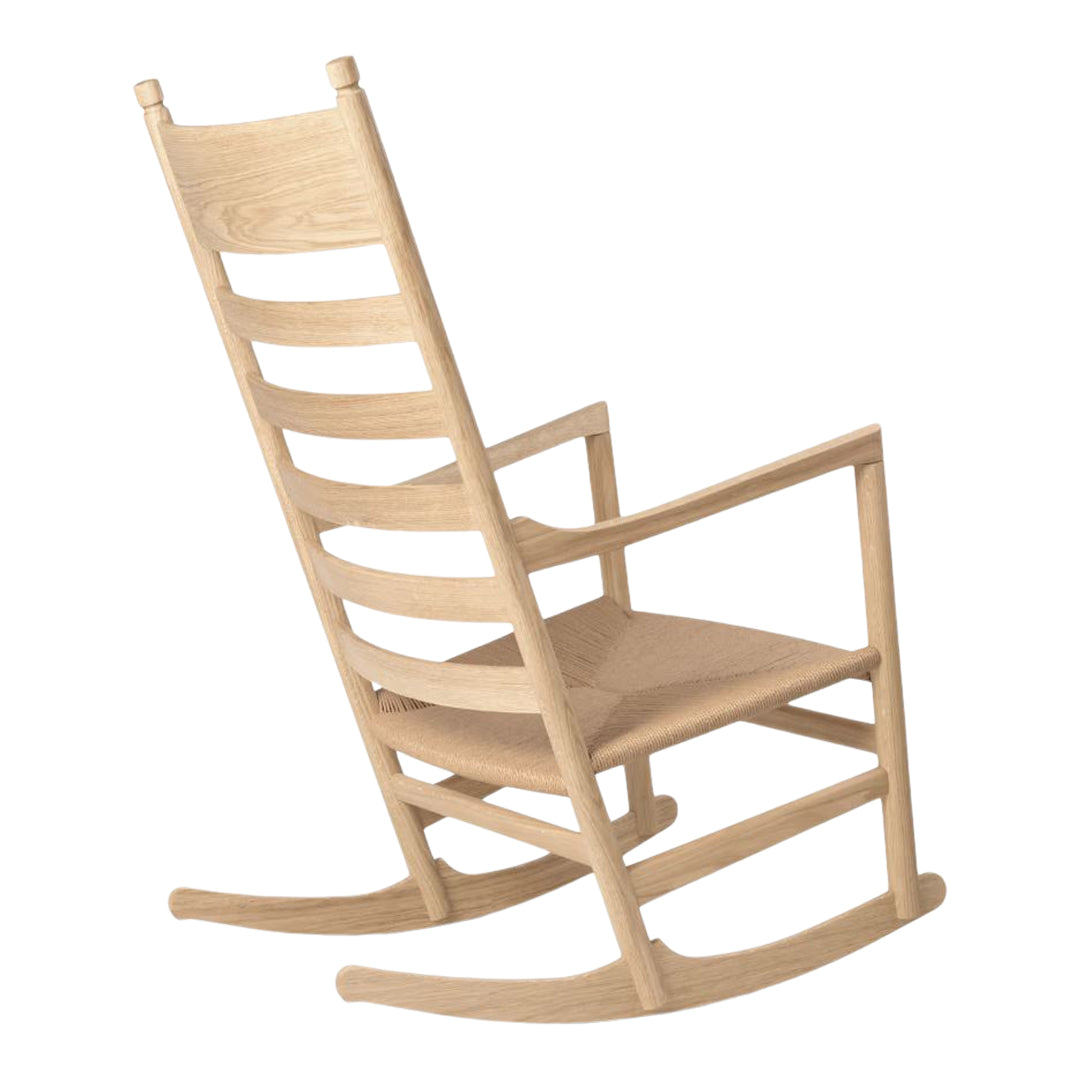 CH45 Rocking Chair - Comfortable Wooden Rocking Chair for Living Room, Nursery & Porch | Perfect Relaxation Chair for Nursing Mothers & Elderly