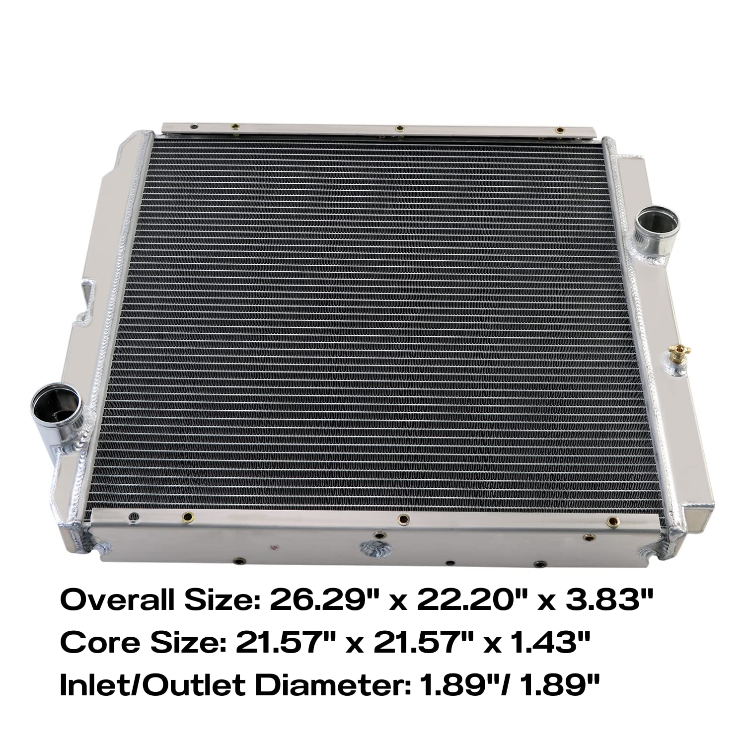 Aluminum Radiator 2 Row Replacement for Mitsubishi Fuso Trucks 1996-2004 - Heavy Duty Cooling System for Commercial Vehicles & Long Haul Trucking