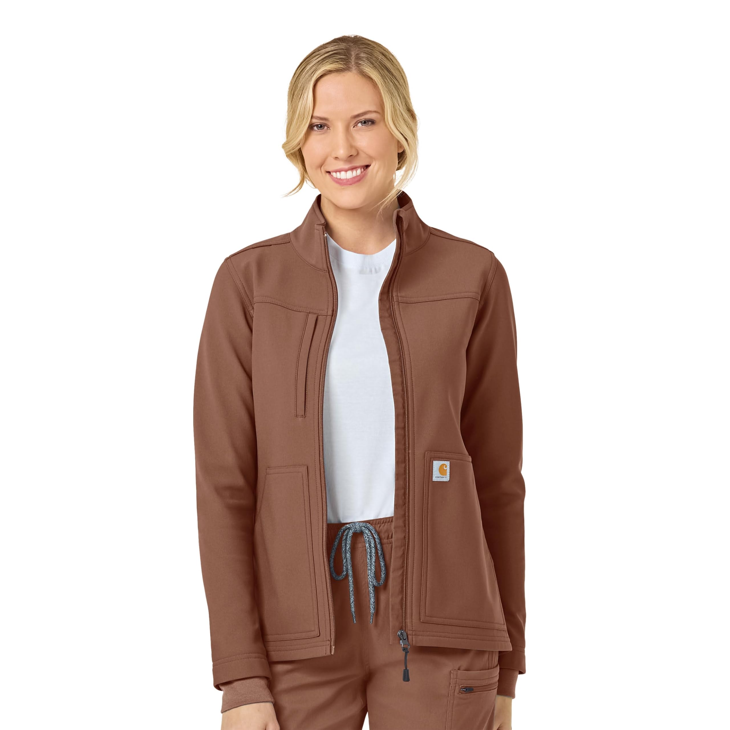Carhartt Women's Rugged Flex Bonded Fleece Jacket - Warm Winter Workwear for Outdoor Activities, Hiking & Construction Jobs
