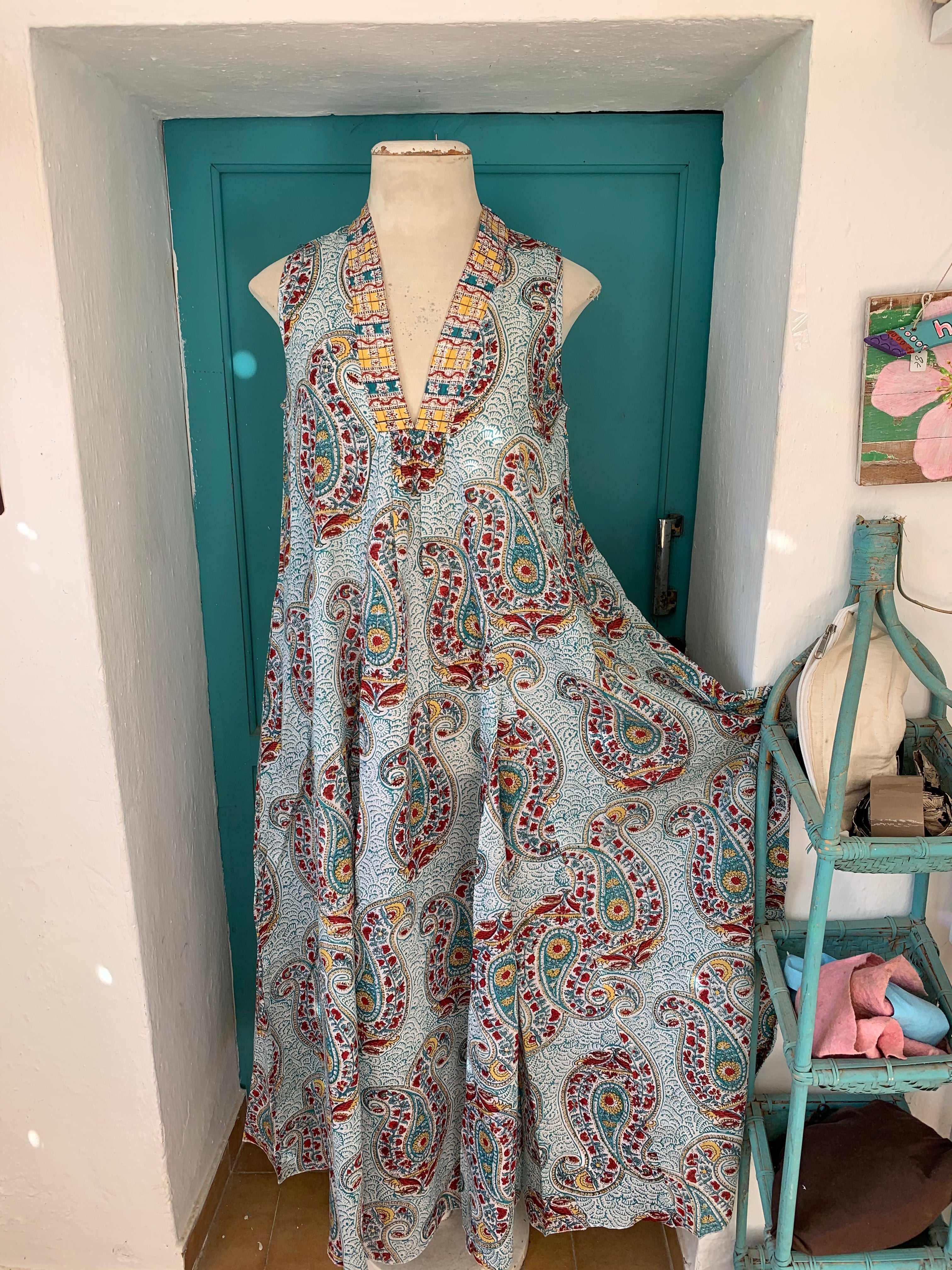 Boho Sleeveless Maxi Dress for Women - Flowy Summer Beach Dress for Vacation, Party & Casual Wear