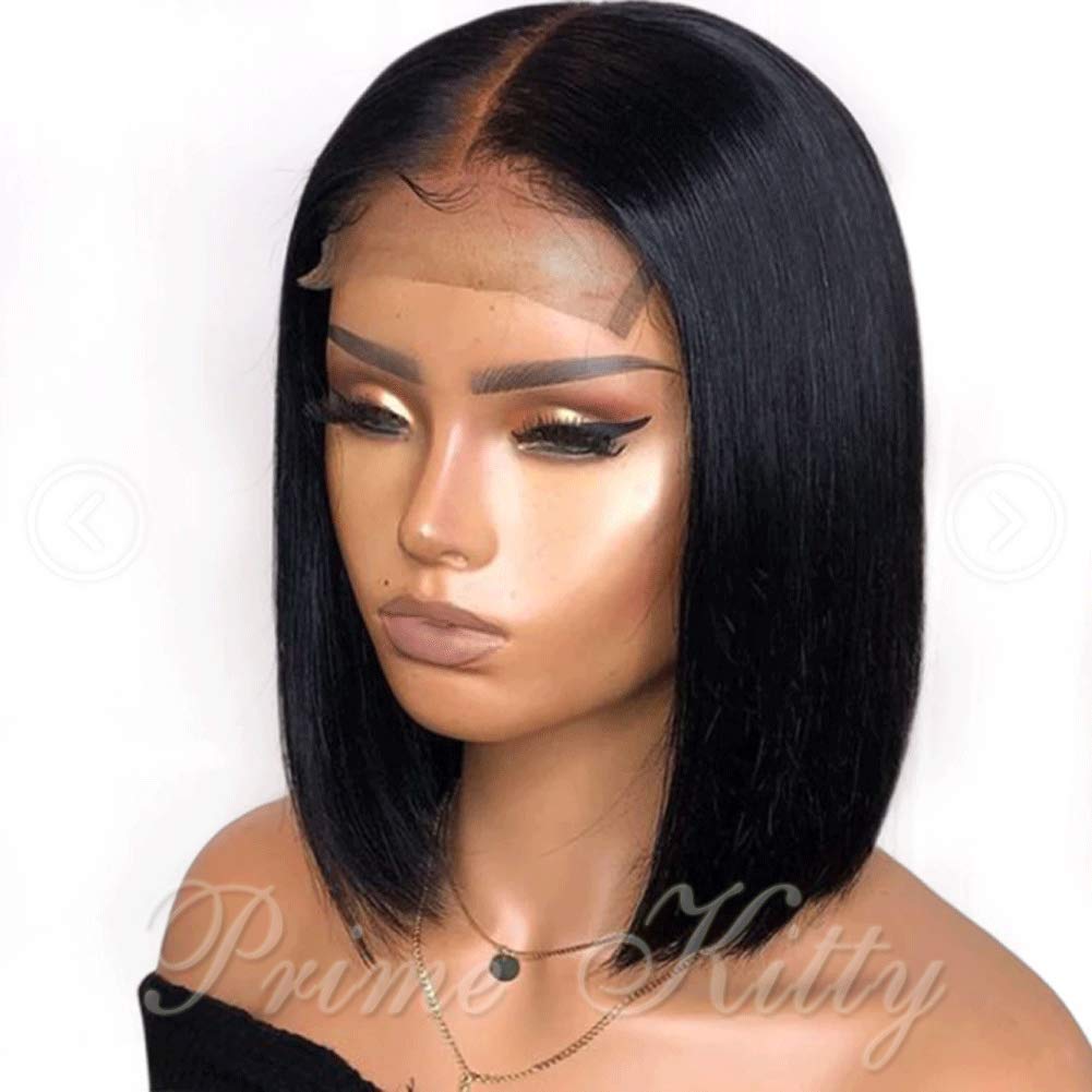Brazilian Virgin Human Hair Wigs for Black Women - 9A Grade 150% Density 360 Lace Frontal Wig with Baby Hair - Straight 14