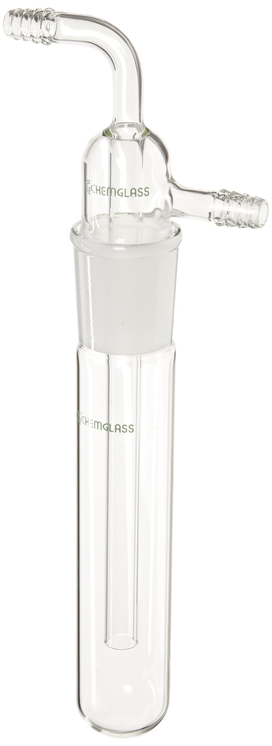 CG-4515-03 Serrated Vacuum Hose Connector with 40/50 Joint - 45mm OD x 250mm Length for Laboratory & Industrial Applications | Perfect for Chemical Transfer, Filtration & Vacuum Systems