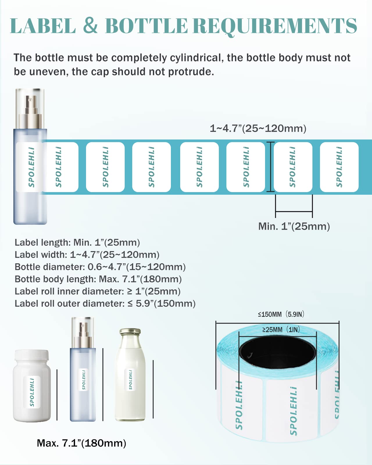 Manual Swing Arm Bottle Labeling Machine - Adjustable Self-Adhesive Label Applicator for Round Bottles (0.6-4.7