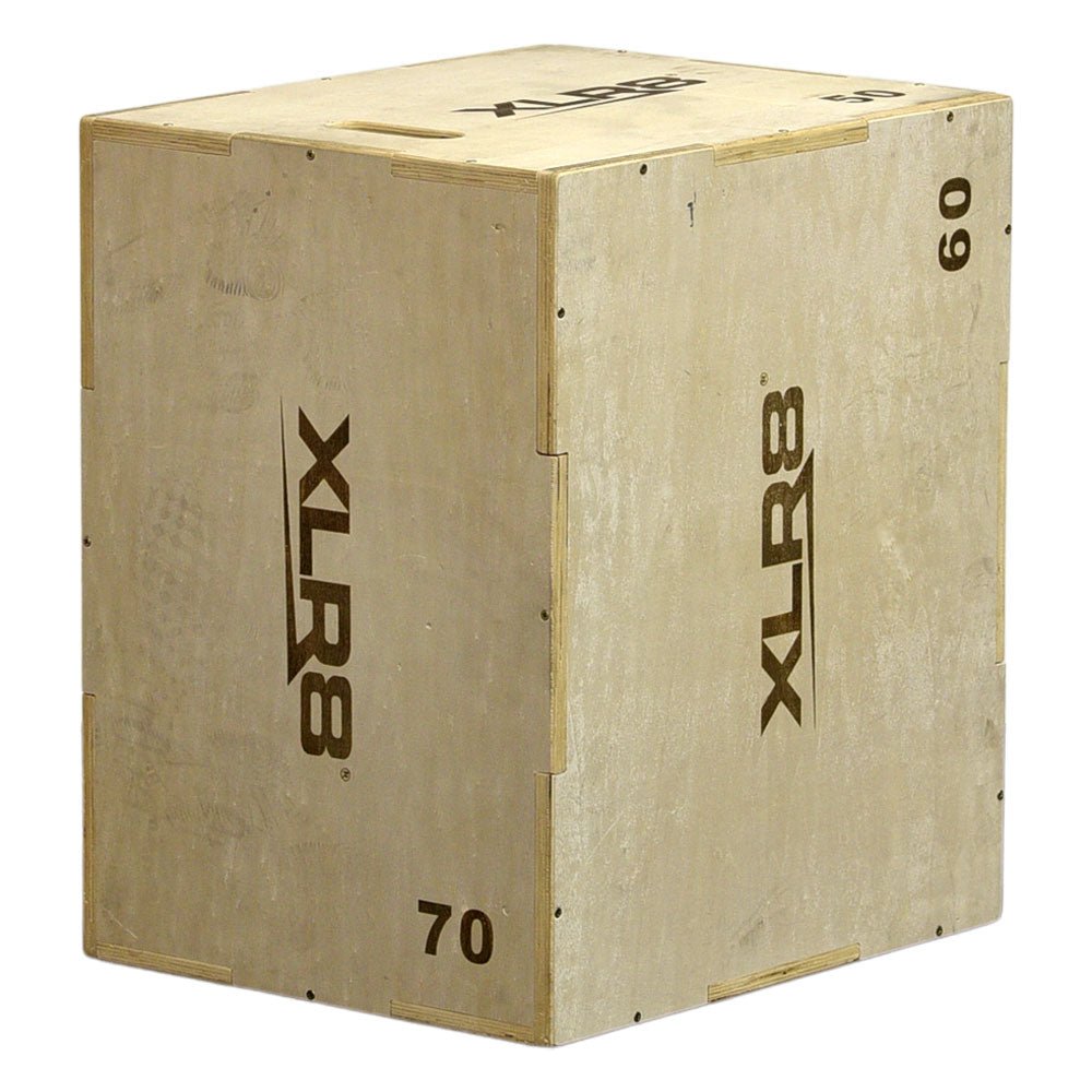 XLR8 3-in-1 Wooden Plyo Box for CrossFit, Home Gym & Functional Training - Adjustable Jump Box for Strength & Conditioning Workouts