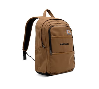 Kawasaki K062-8631-BRNS Canvas Brown Backpack - Durable School & Travel Laptop Bag for Men & Women, Perfect for College, Hiking & Daily Commute