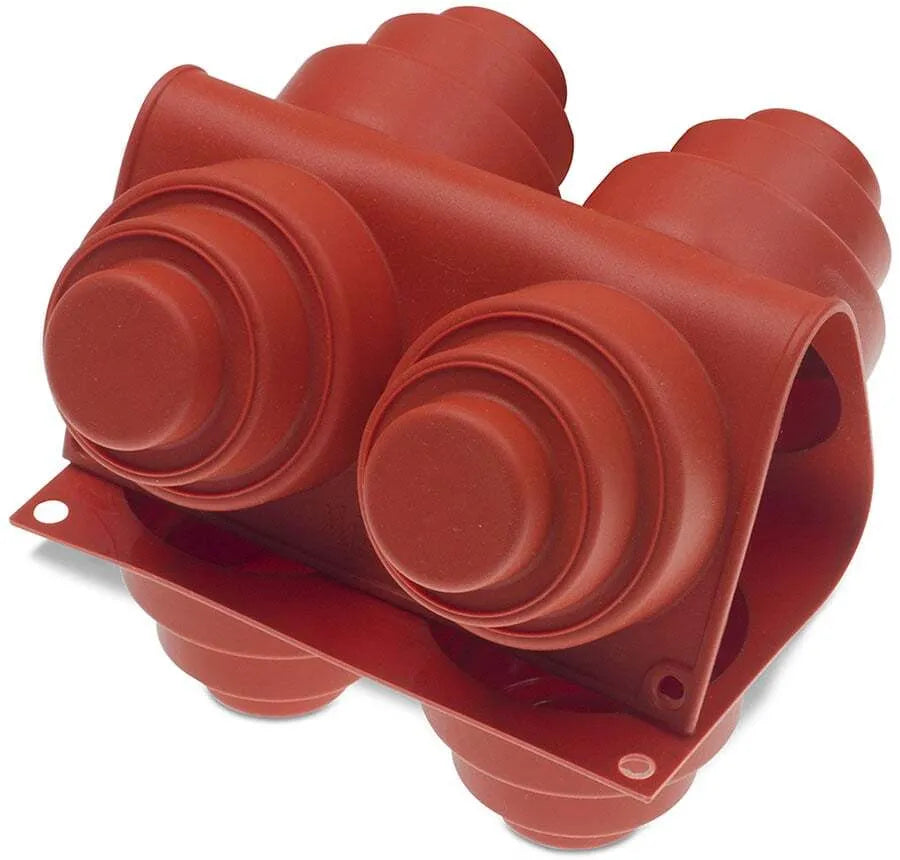 Non-Stick Orange Round Wonder Cake Pan - 6 Piece Set for Baking Cakes, Cupcakes & Muffins - Perfect for Home Baking & Party Desserts