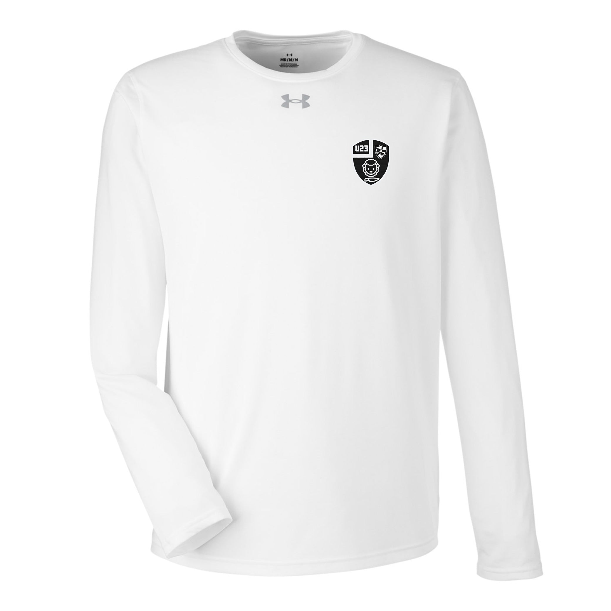 Black & Blue U23 Tech Long Sleeve T-Shirt for Men - Moisture-Wicking Athletic Shirt for Running, Gym & Outdoor Activities