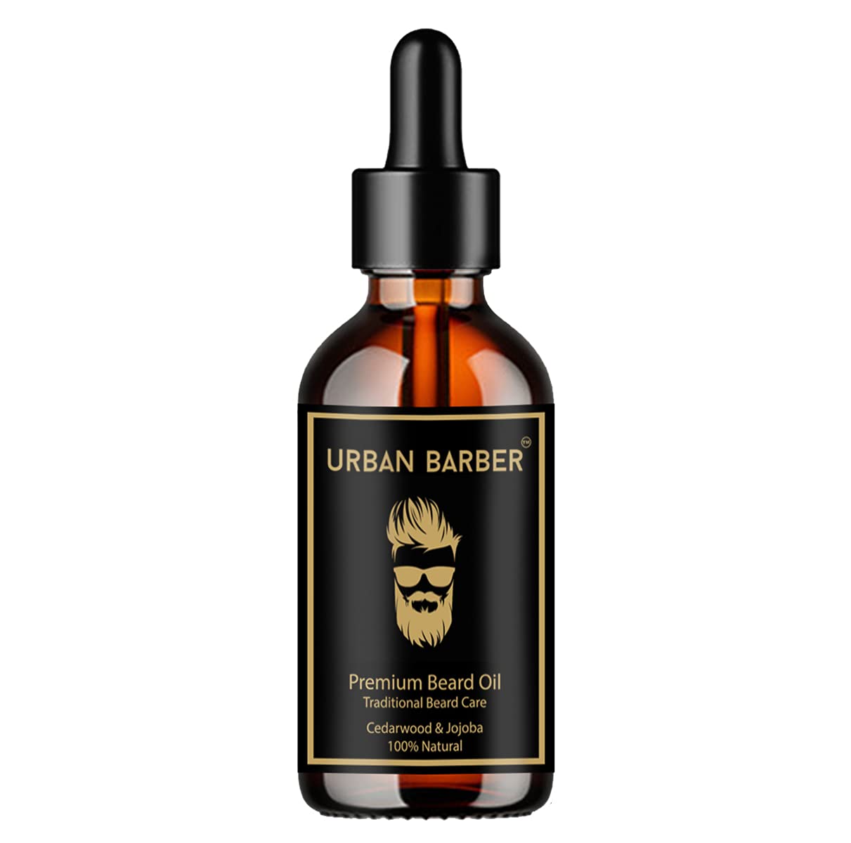 Premium 100% Natural Beard Growth Oil with Cedarwood & Jojoba - 30ml Organic Hair Oil for Men - SLS & Paraben Free - Stimulates Facial Hair Growth - Perfect for Daily Grooming & Styling Routine