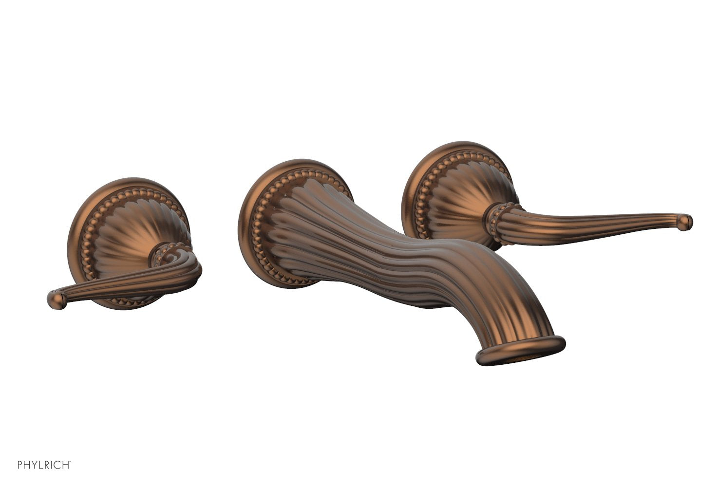 GEORGIAN & BARCELONA Wall Lavatory Set Lever Handles WL141 - Bathroom Sink Faucet for Modern & Traditional Decor - Perfect for Home, Hotel, and Commercial Use
