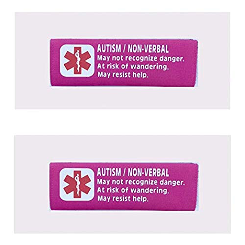 2 Pack Non-Verbal Autism Car Seat Harness with Backpack Strap - Medical Alert Safety Cover for Kids (Pink) | Ideal for Travel, School & Special Needs Children
