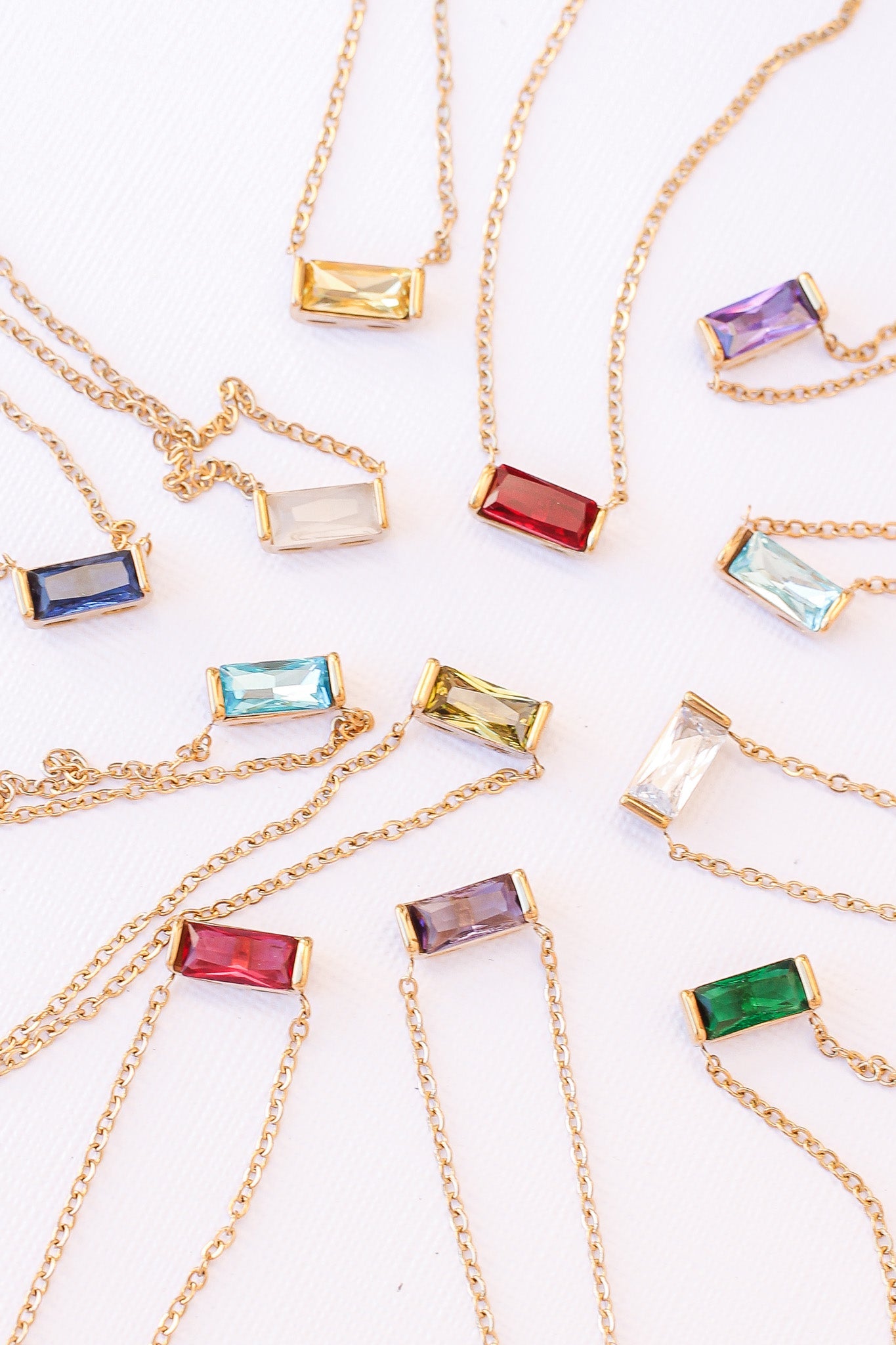CZ Birthstone Necklace in 14K Gold - Personalized Zodiac Pendant for Women - Perfect Gift for Birthday, Anniversary & Mother's Day Jewelry