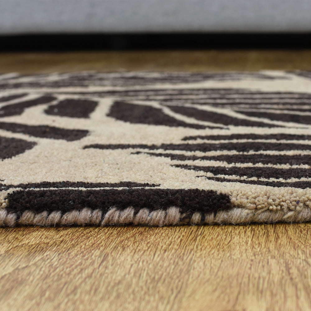 Solstice Hand Tufted Rug - Soft Bohemian Area Rug for Living Room, Bedroom - Eco-Friendly Wool Carpet for Home Decor