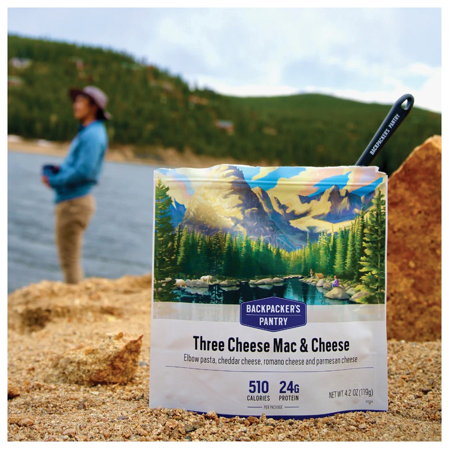 Backpackers Pantry Three Cheese Mac & Cheese - Freeze-Dried Camping Meal for Hiking & Backpacking | Easy Prep, High Protein | Perfect for Outdoor Adventures & Emergency Food Supply