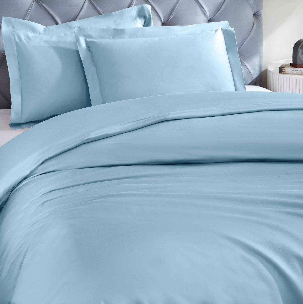 Luxury 1200 Thread Count Egyptian Cotton Duvet Cover Set - King Size, Soft Breathable Bedding for Hotel & Home Use