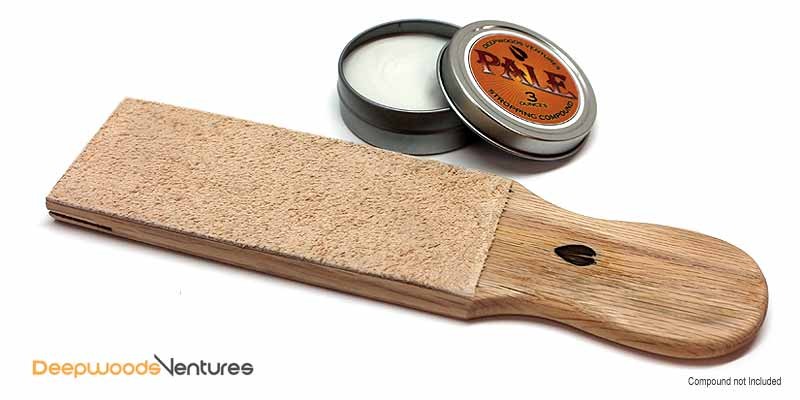 Premium 6-Inch Leather Sharpening Strop for Knives & Razors - Professional Honing Tool for Home & Workshop Use