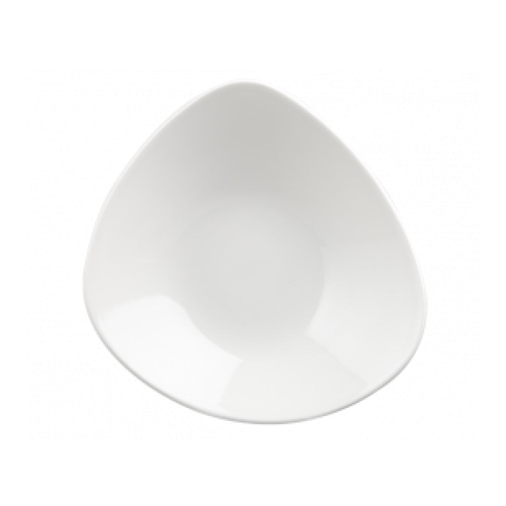 Premium Churchill 9.2 Oz. Super Vitrified Lotus Triangle Bowl - Set of 12 - Durable Restaurant-Grade Dinnerware for Asian Cuisine, Ramen, Soups & Salads