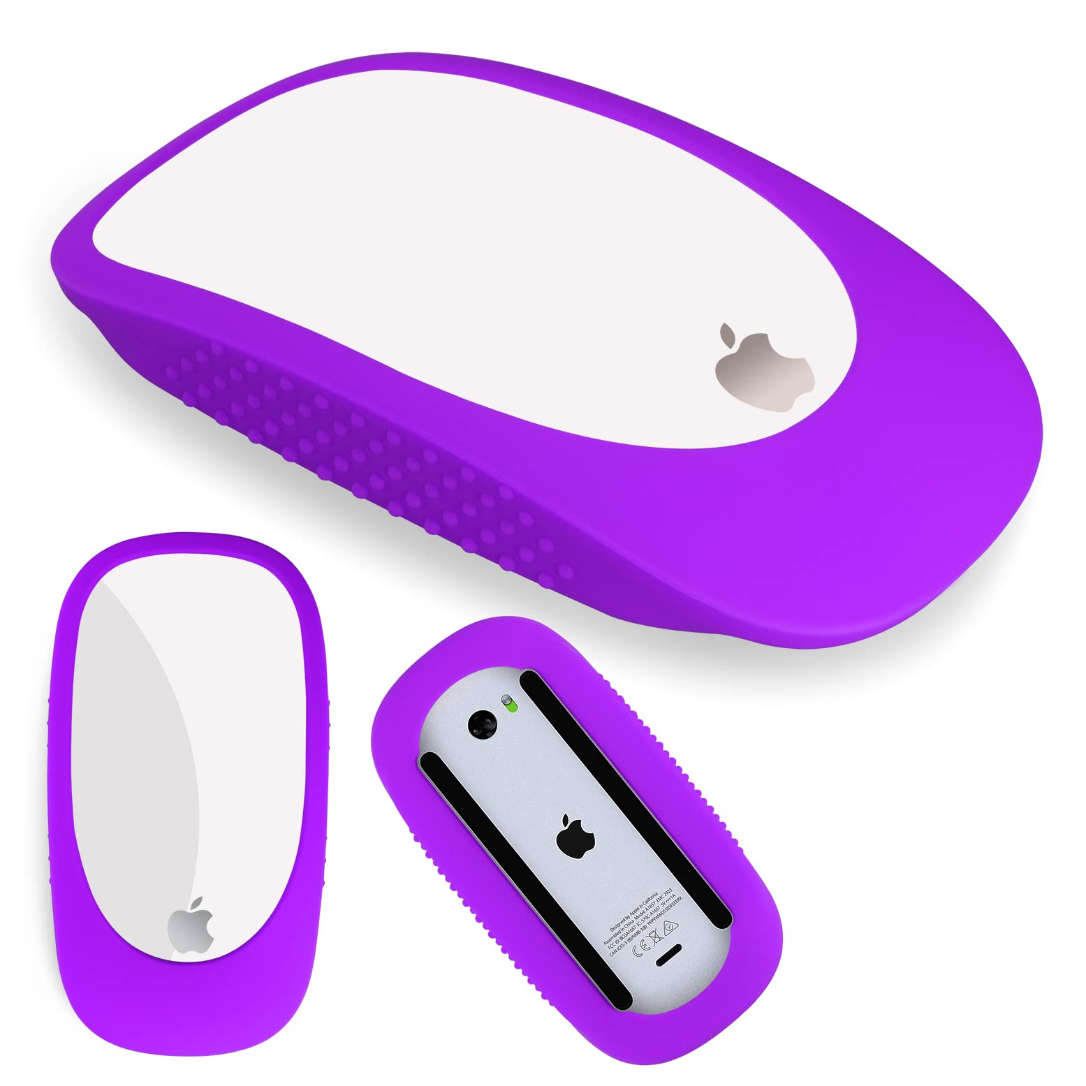 Premium Silicone Case for Apple Magic Mouse 1 & 2 - Anti-Slip Protective Cover with Shock Absorption (Purple) | Perfect for Office, Home & Travel Use with iMac or MacBook