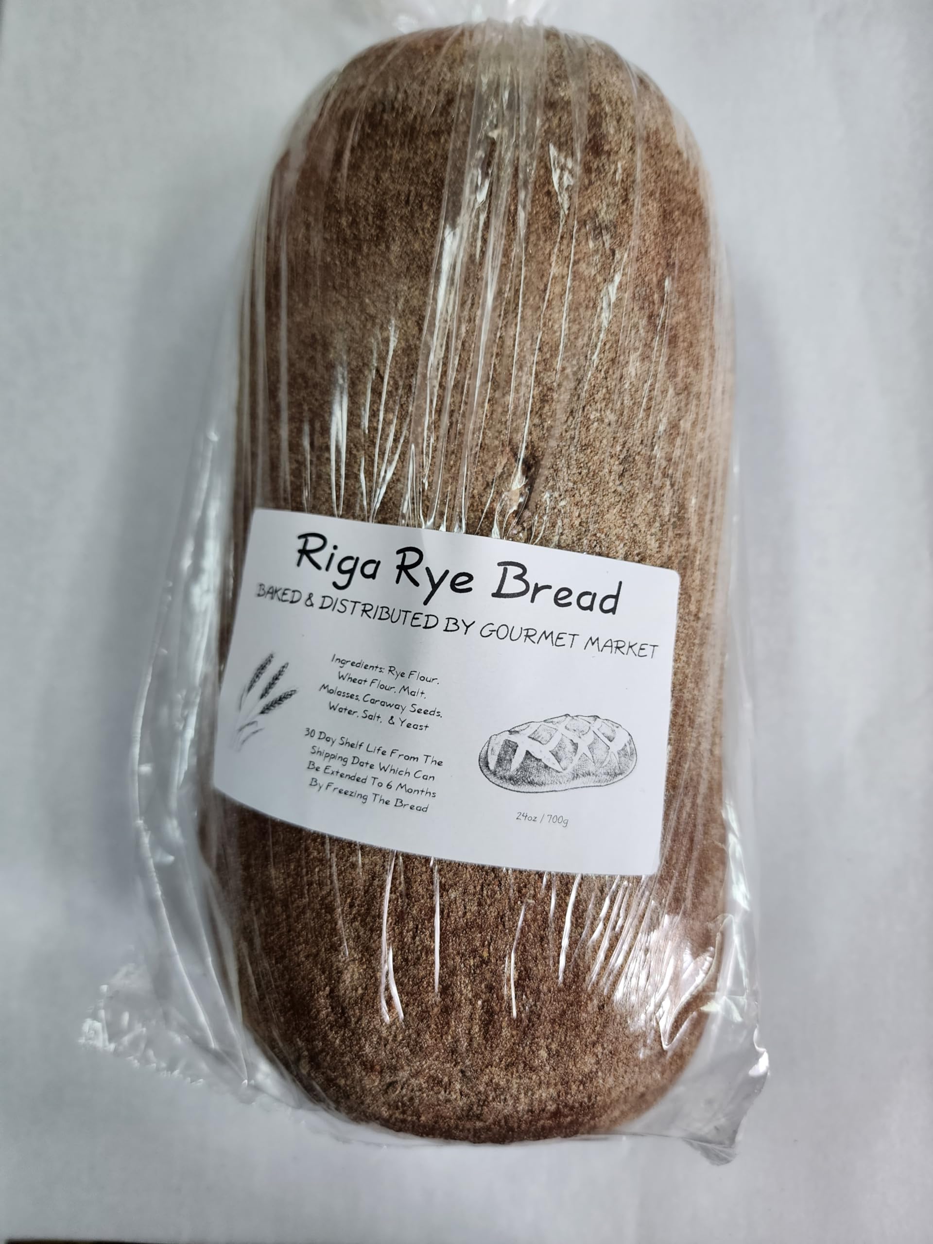 Authentic Riga Rye Bread - 2 Pack | Traditional Latvian Dark Rye | Perfect for Sandwiches, Toast & Charcuterie Boards