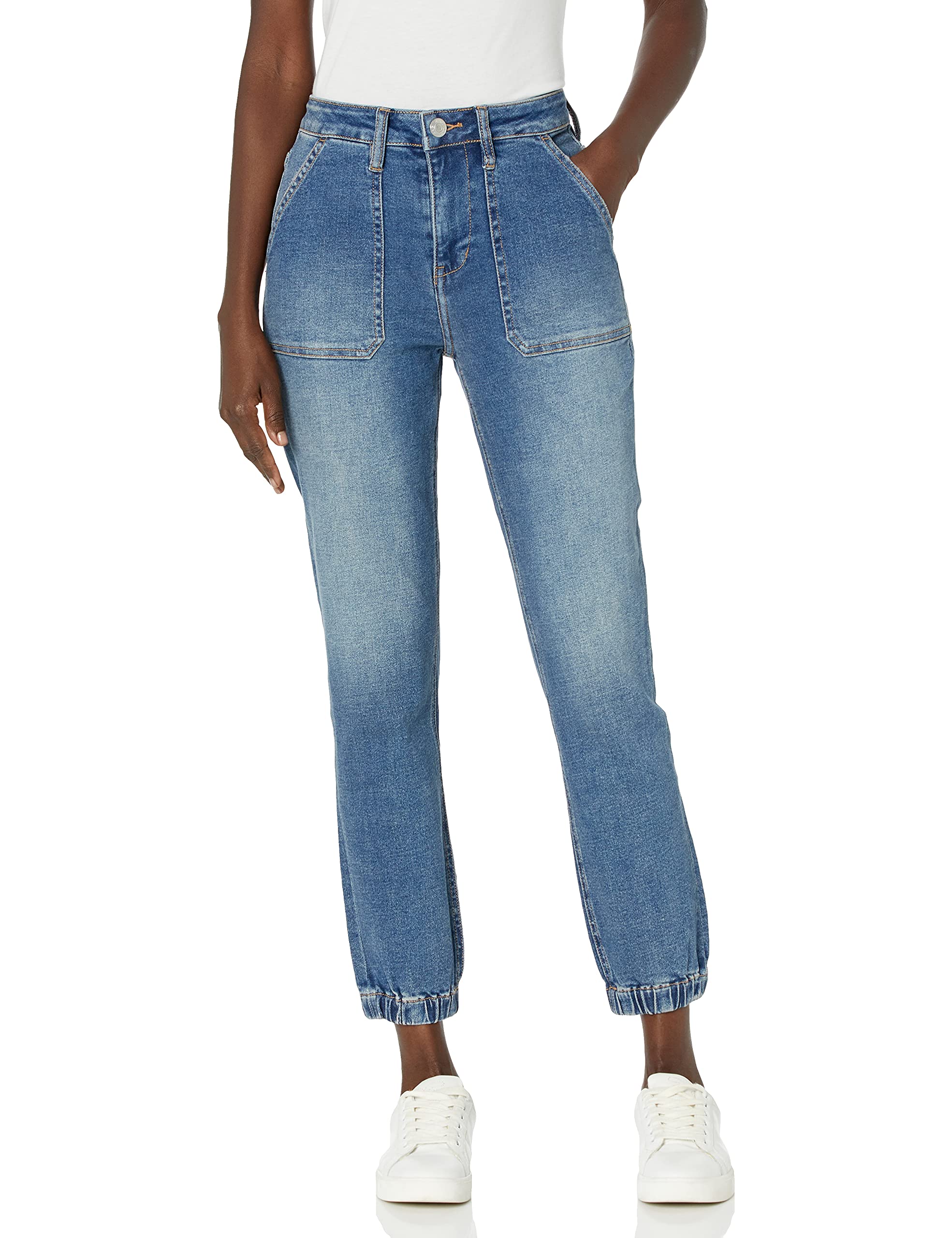 Jag Jeans Women's Utility High Rise Jogger Pants - Stretchy Comfort Fit Casual Workout & Lounge Pants for Everyday Wear