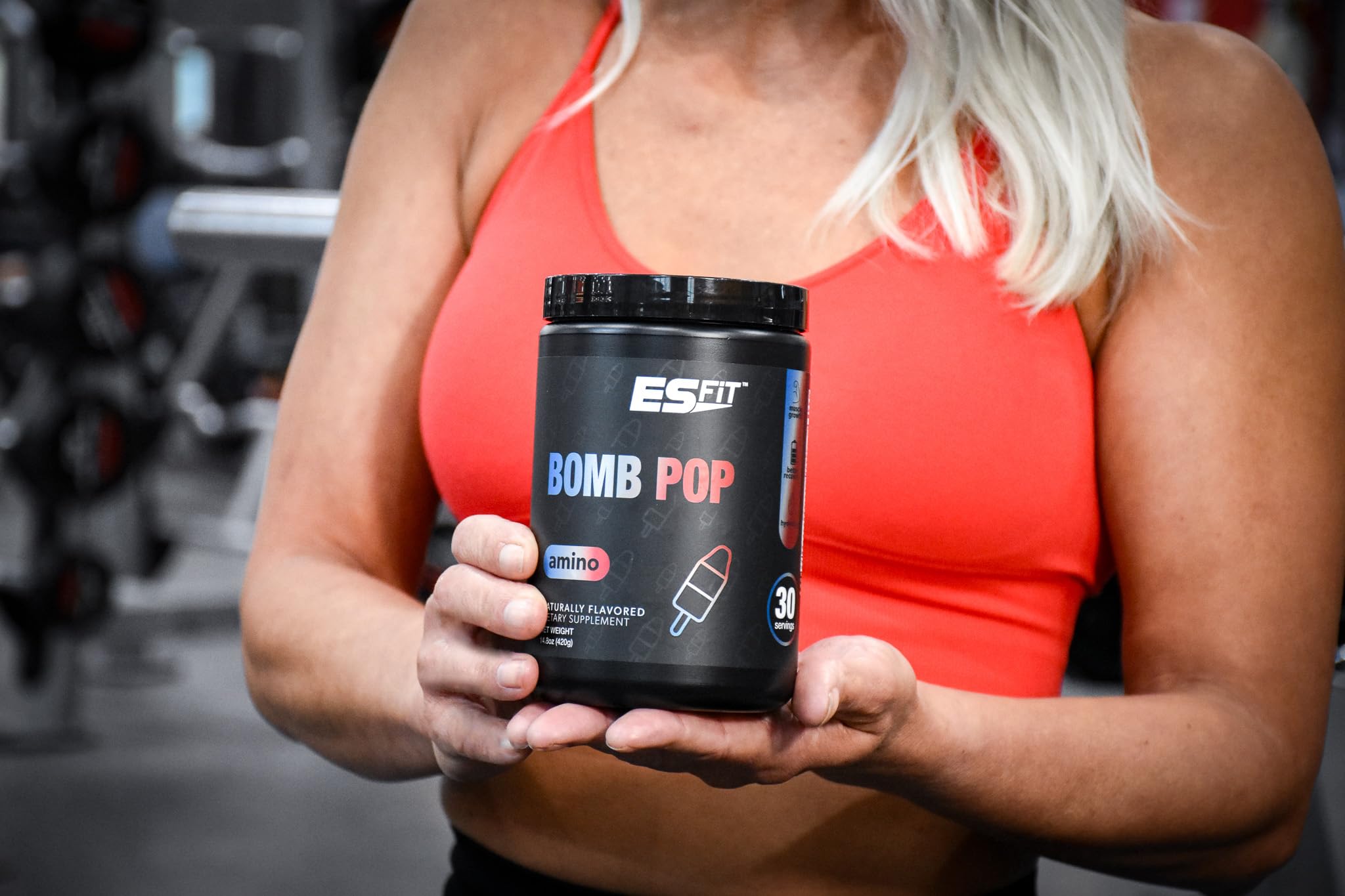 **Premium BCAA Amino Powder 2:1:1 Ratio - Pre & Post Workout Supplement with Electrolytes, Essential Amino Acids, Great Bomb Pop Flavor - Lab Tested & Certified (30 Servings) - Ideal for Muscle Recovery & Hydration**