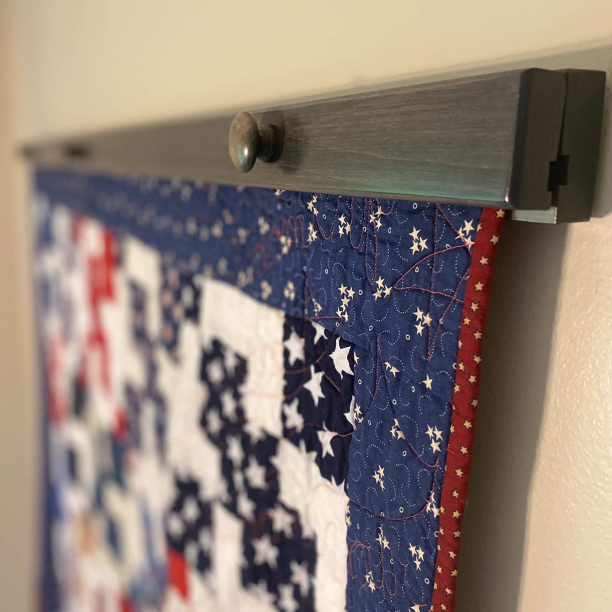 Amish Made Wooden Quilt Hanger for Wall Display - 36