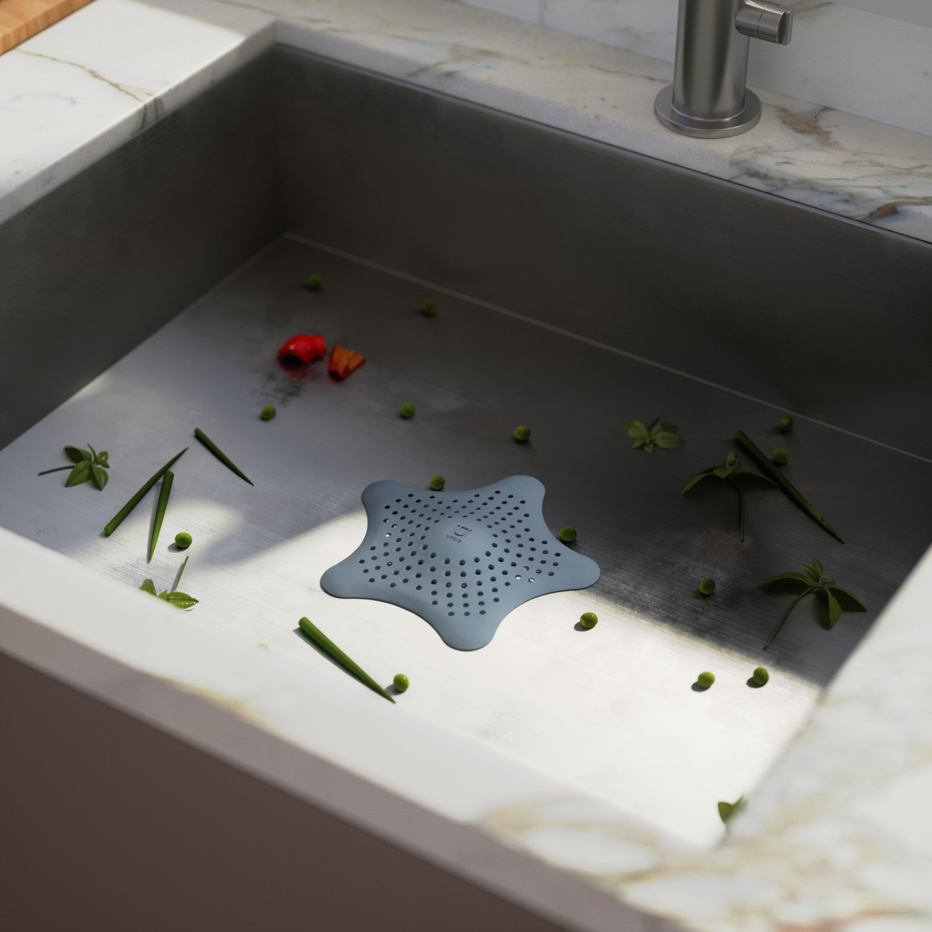 Starfish Hair Catcher for Shower Drain - Stainless Steel Bathroom Sink Strainer - Prevent Clogs in Showers, Tubs & Sinks - Easy Clean Design for Home & Salon Use