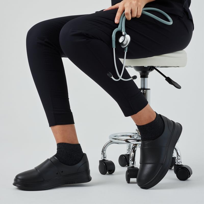 Gales Frontline Nurse Shoes for Women & Men - Lightweight, Slip-Resistant Work Sneakers | Waterproof & Easy to Clean Healthcare & Food Service Shoes | Perfect for Hospitals, Clinics & Restaurant Workers