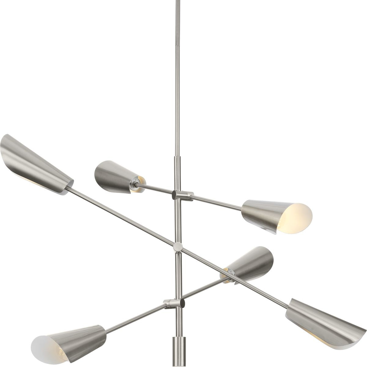 Cornett Collection 6-Light Chandelier - Modern Crystal Ceiling Light Fixture for Dining Room, Living Room & Bedroom Decor
