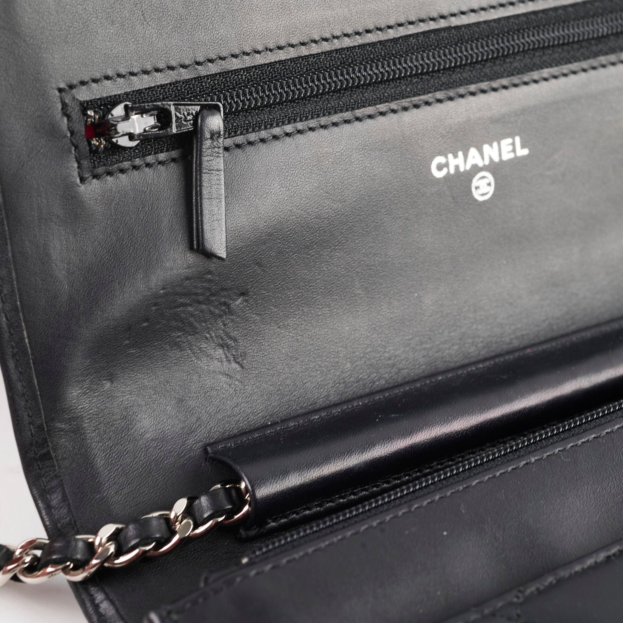 Chanel CC Cambon Wallet on Chain WOC Black Leather Crossbody Bag for Women | Luxury Designer Handbag for Evening Parties & Daily Use