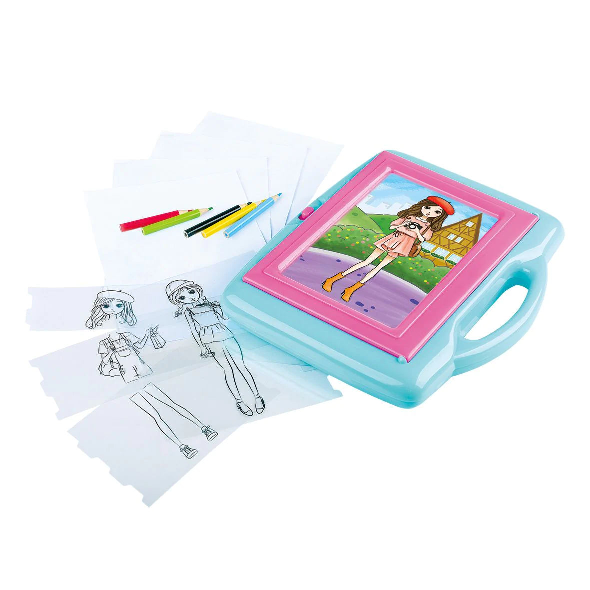 PLAYGO TOYS ENT. LTD. Trace It Up Fashion Artist - Kids Drawing & Sketching Kit for Creative Play | Perfect Gift for Young Artists, Birthday & Holiday Presents | Fun for Home, School & Travel Activities