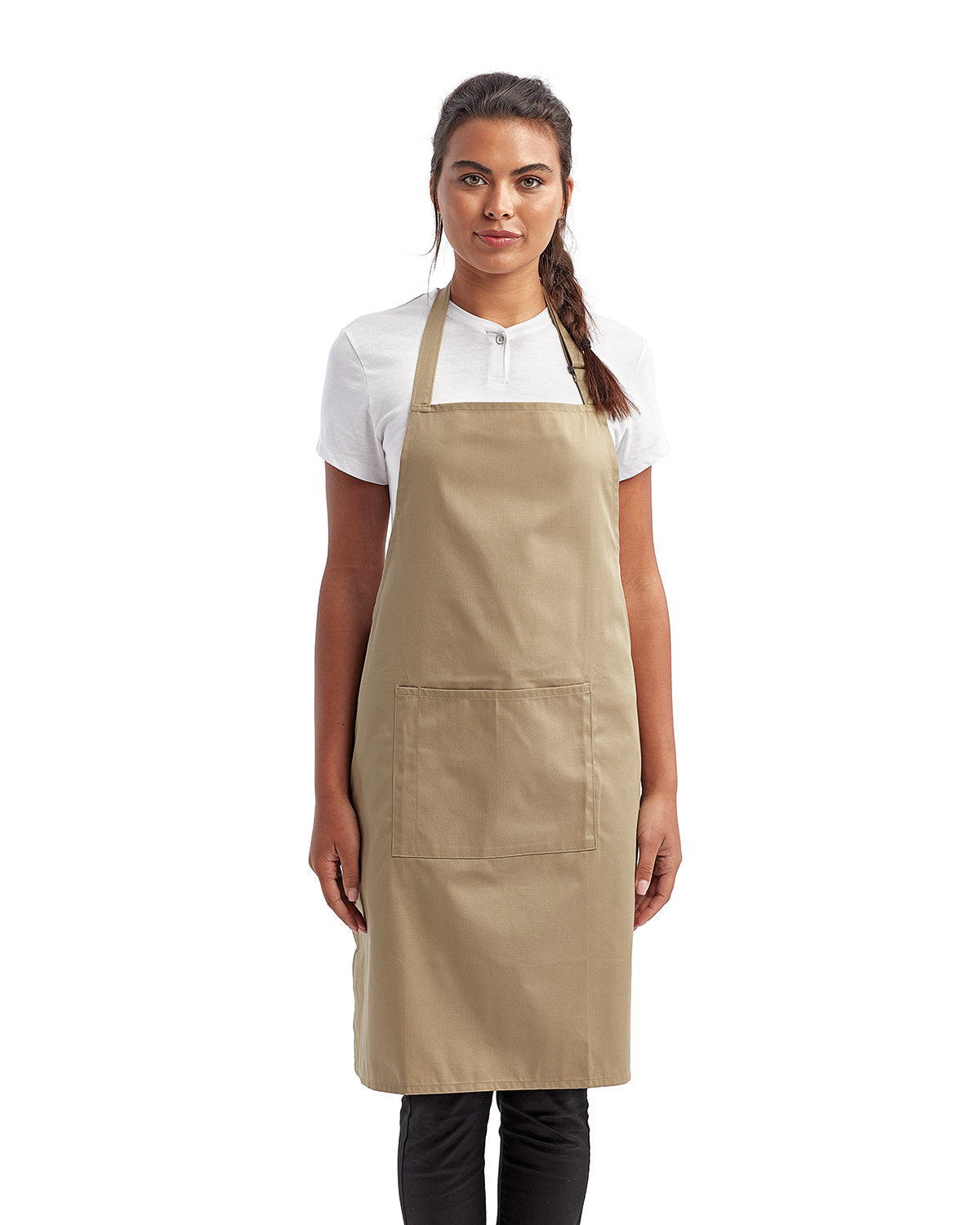 Reprime RP154 Unisex 'Colours' Recycled Bib Apron with Pocket - Eco-Friendly Kitchen & BBQ Apron for Cooking, Grilling, Baking & DIY Crafts