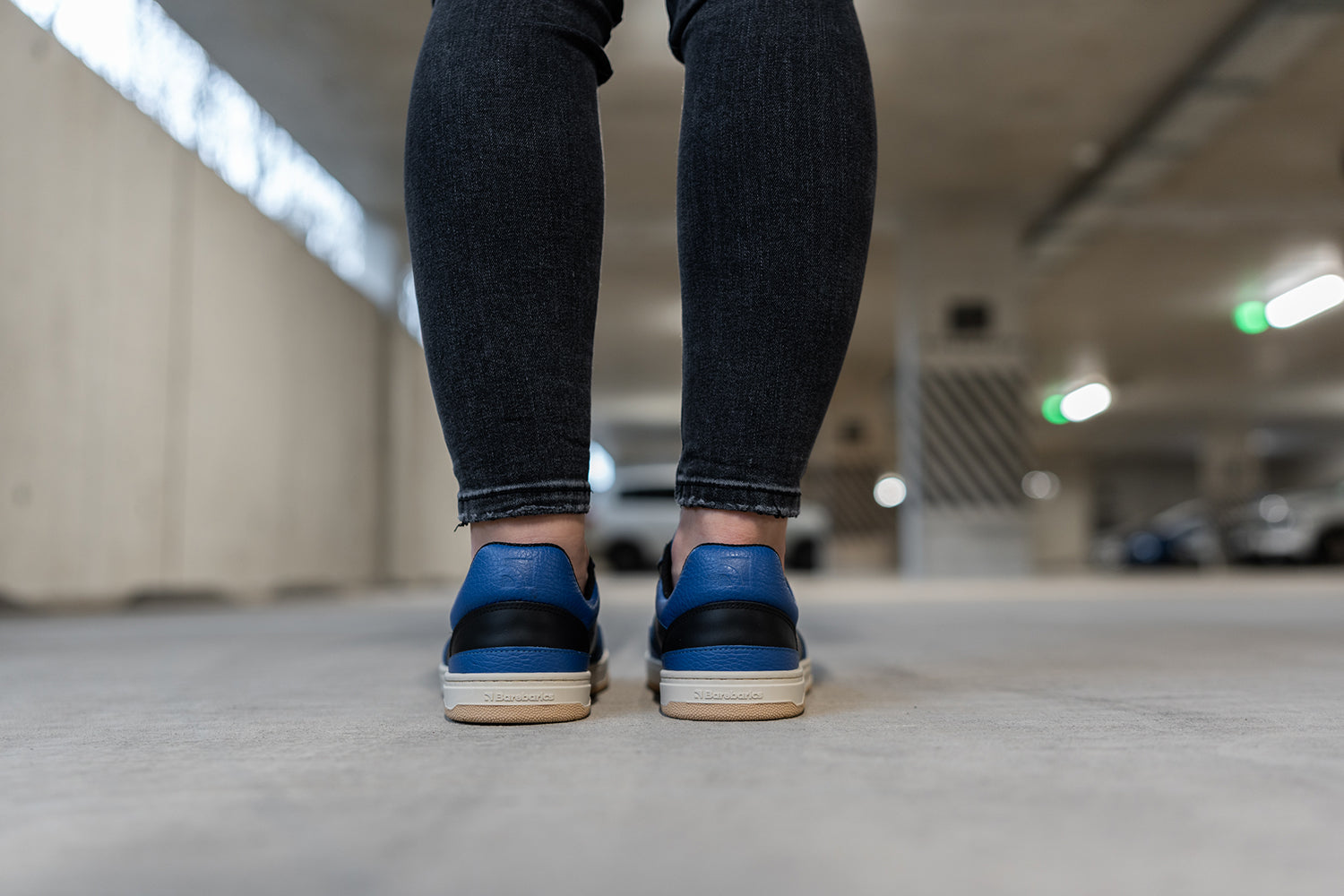 Barefoot Sneakers for Men & Women - Barebarics Wave Black & Blue Minimalist Shoes | Lightweight, Flexible & Comfortable for Running, Walking & Everyday Wear