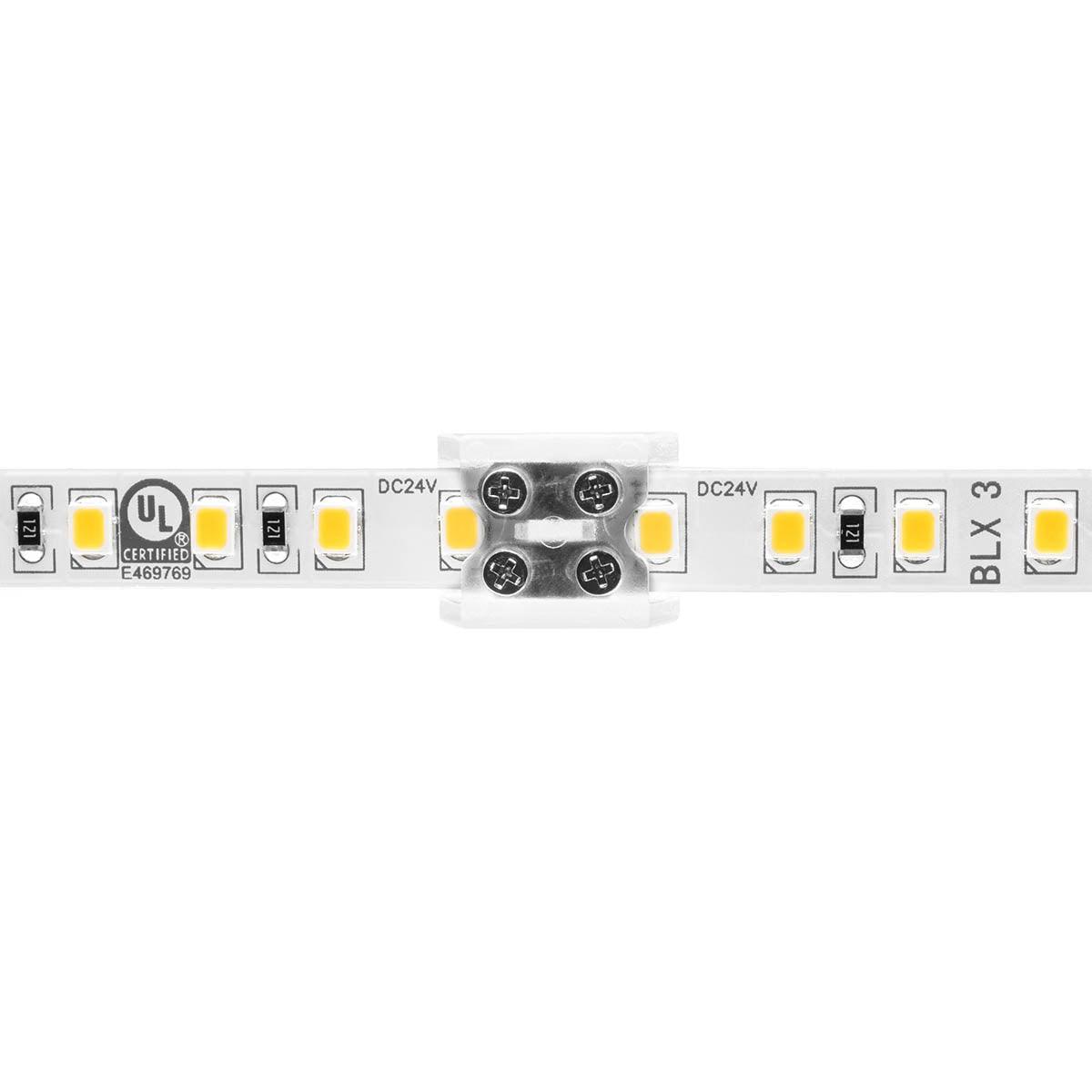 8mm Tape to Tape Terminal Block Connector - White PVC Insulated Electrical Connector for DIY Projects and Home Wiring Applications
