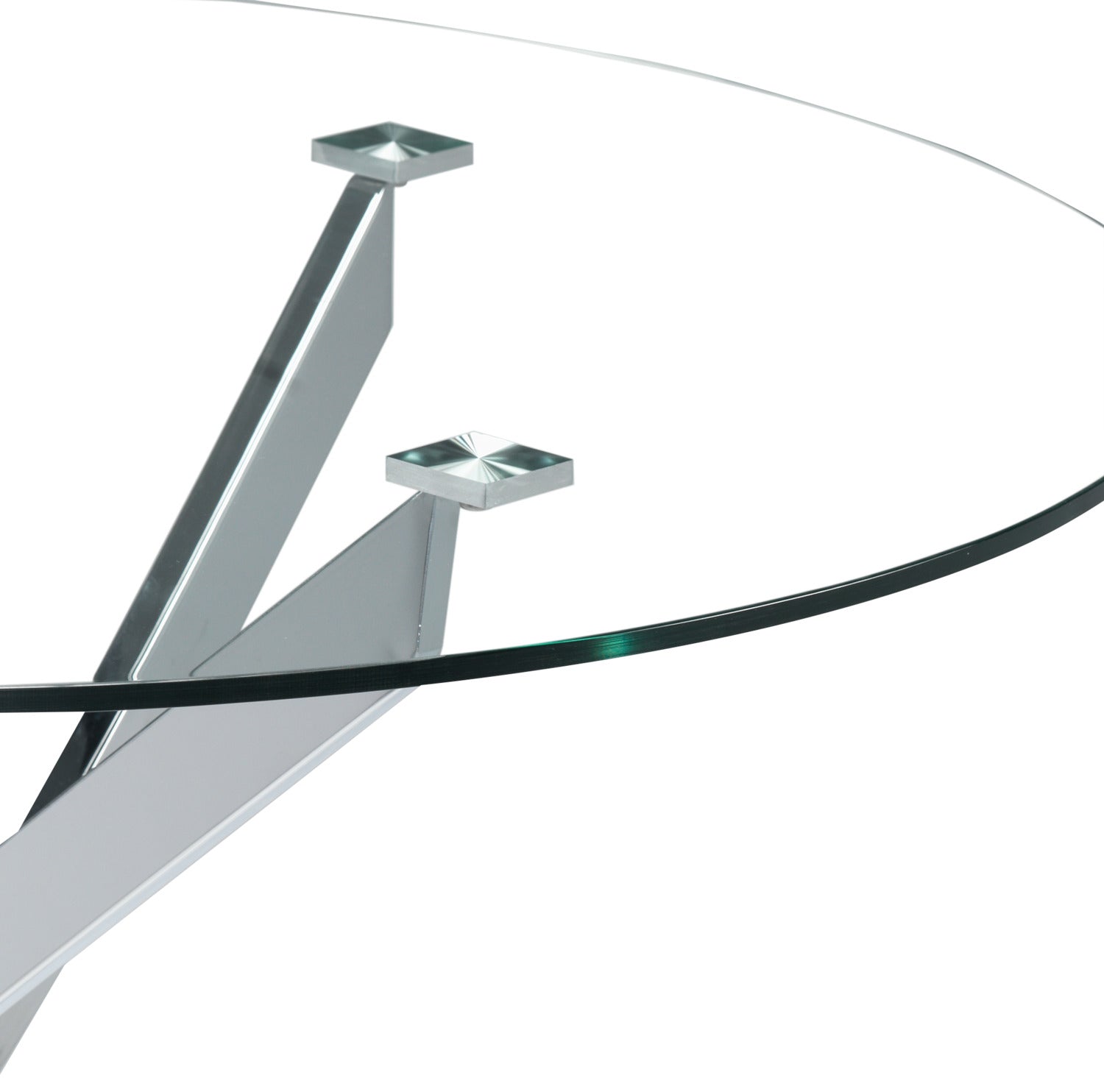 Atlantis Modern Dining Table - Chrome Finish - Elegant & Durable for Home & Restaurant Use - Perfect for Dining Rooms, Kitchens & Outdoor Entertaining