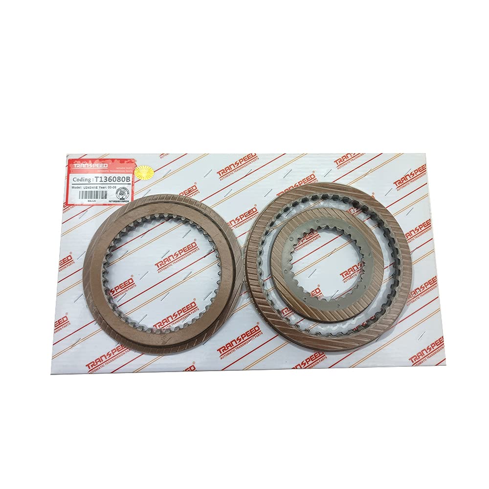 TRANSPEED U240E U241E Automatic Transmission Rebuild Friction Plates Kit - Compatible with TOYOTA ALPHARD, CAMRY & LEXUS ES, RX - Smooth Gear Shifting for Highway & City Driving