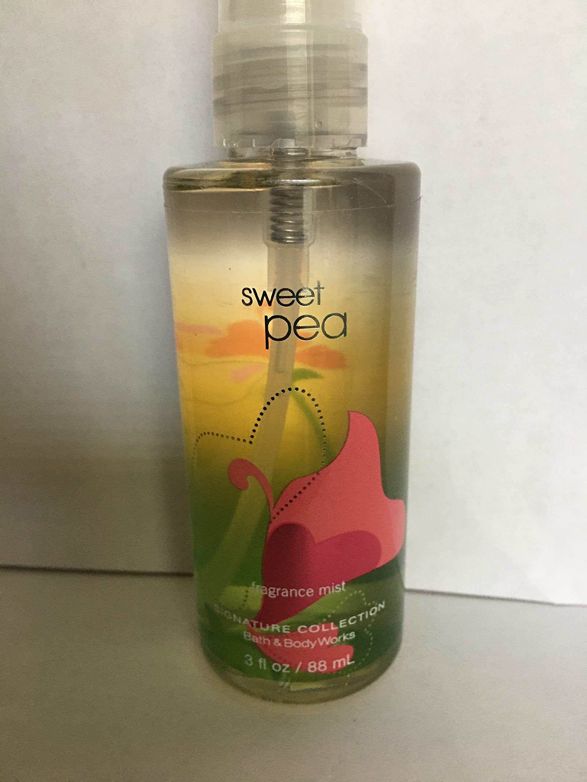 Bath & Body Works Sweet Pea Fragrance Mist Travel Size 3 fl oz - Perfect for On-the-Go Freshness, Gym Bag, Purse & Travel Essentials