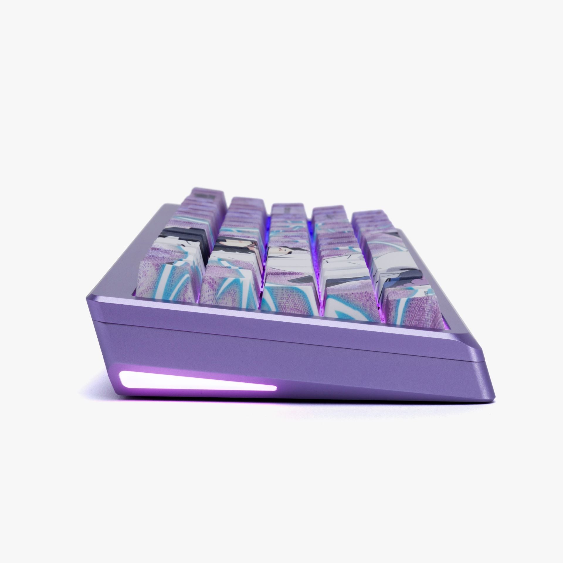 Naruto x HG Summit 65 Mechanical Gaming Keyboard - Sasuke Uchiha Themed RGB Backlit for PC/Mac - Perfect for Anime Fans & Esports Gamers